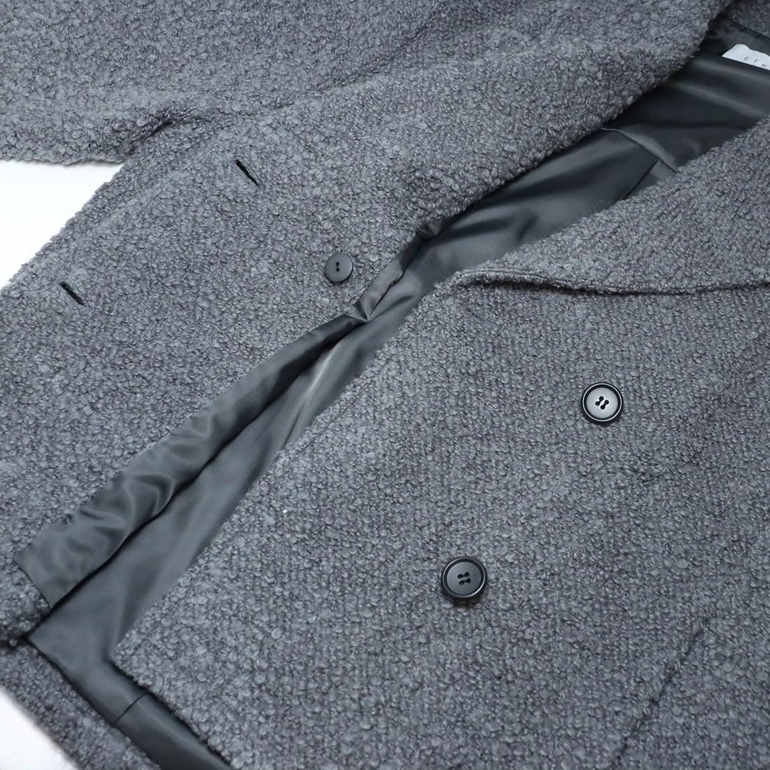 エトレトウキョウ ETRE' TOKYO ビックカラーブークレPコート （GREY