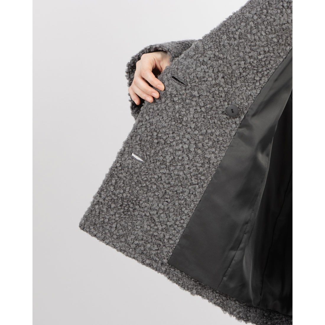 エトレトウキョウ ETRE' TOKYO ビックカラーブークレPコート （GREY