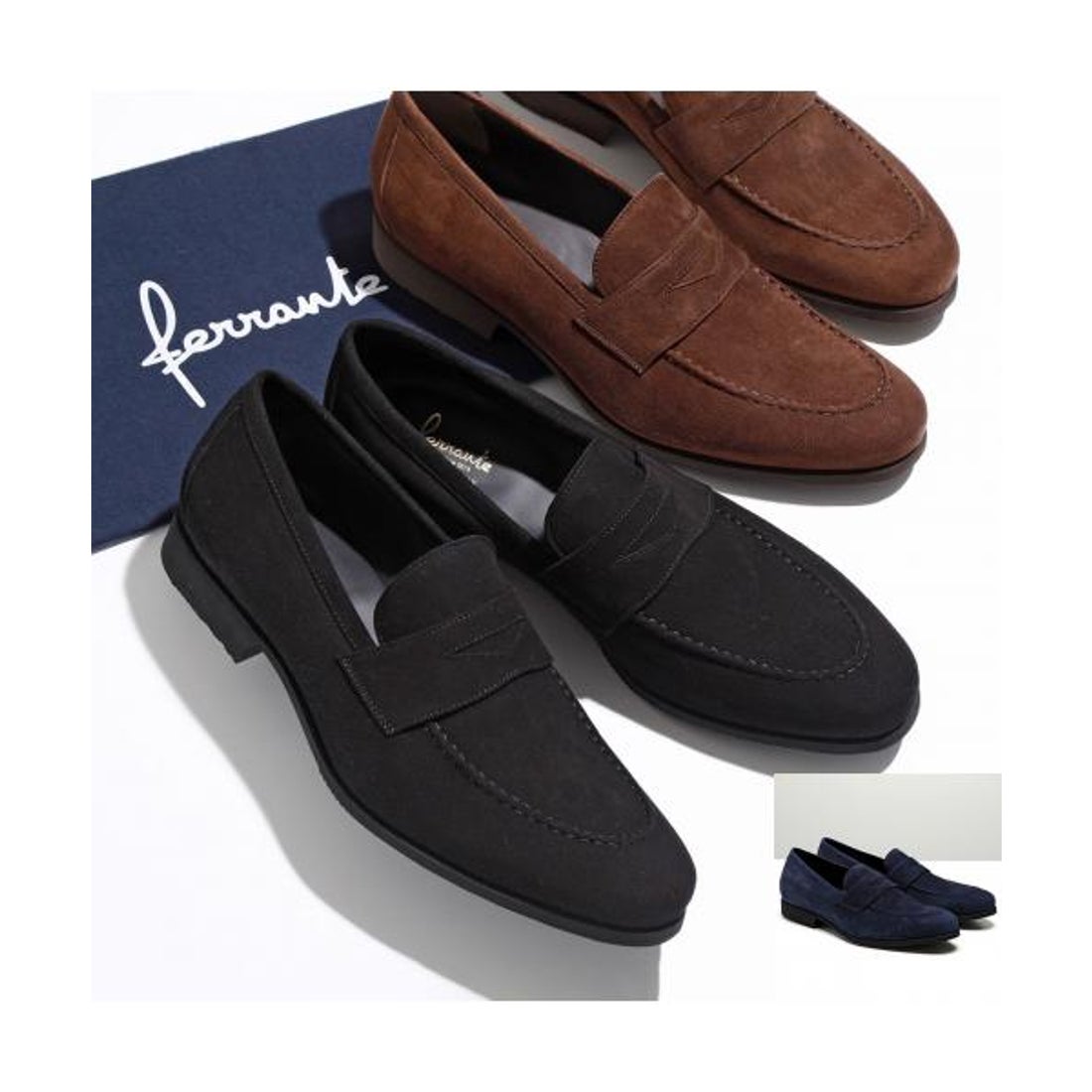 フェランテ FERRANTE FERRANTE ローファー ISEO CAMOSCIO スウェード