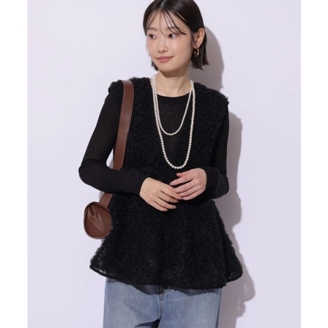 マイストラーダ Mystrada デコラチュールブラウス （黒