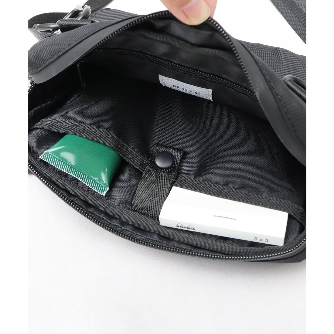 ノワール NoiR ショルダーバッグ メンズ レディース 黒 ミニショルダー