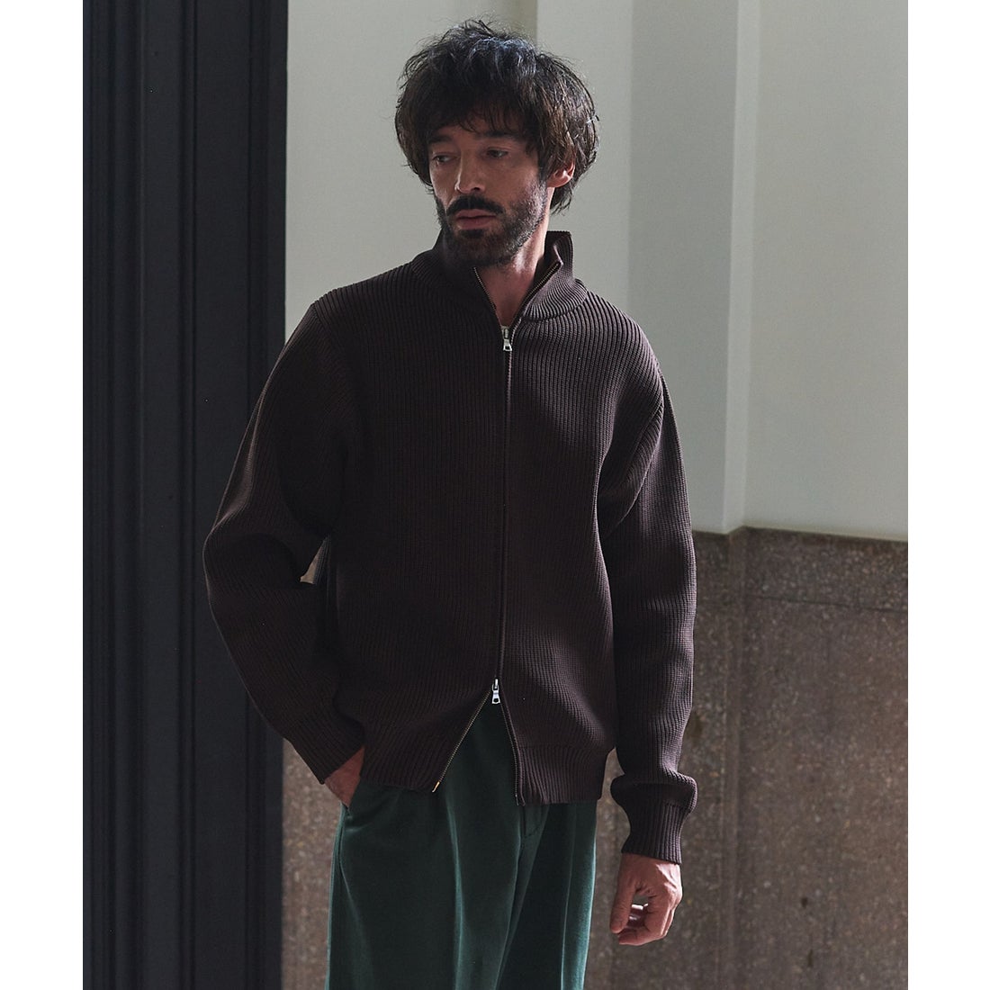 ニュアンス NewAnce Drivers Knit / ドライバーズニット （ブラウン