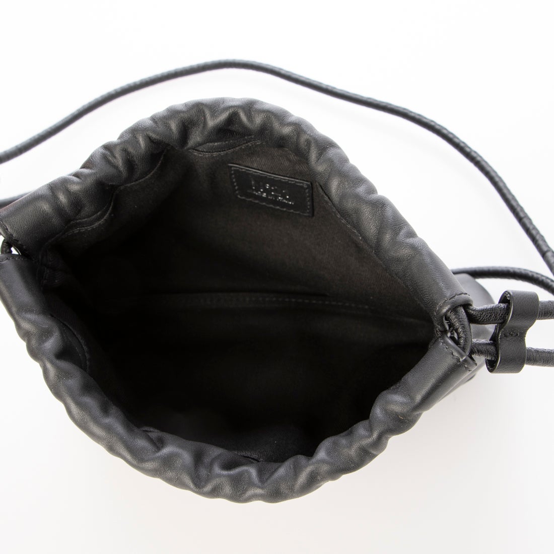 ヌメロヴェントゥーノ N21 メタルロゴ ミニ 巾着バッグ （Black