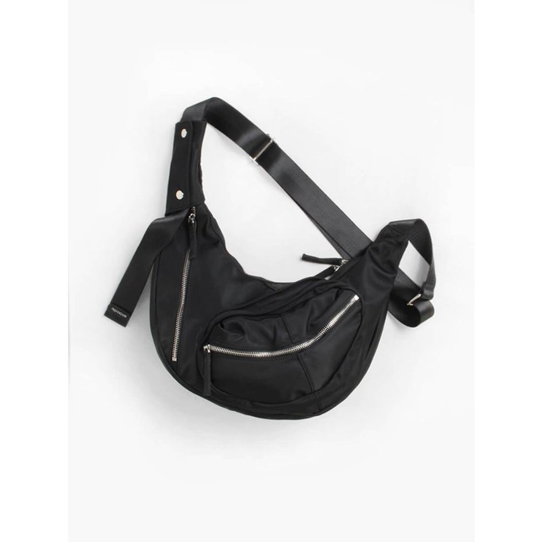 ヌエール nouer nouer ハーフムーンショルダーバッグ （ブラック） -靴