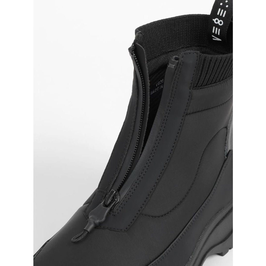 ヌエール nouer VEGE×nouer ラバーファスナースノーブーツ （ブラック