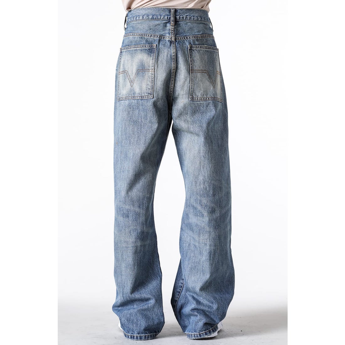 ノーメンテナンス NO MAINTENANCE Red line Wash Japanese Baggy Denim