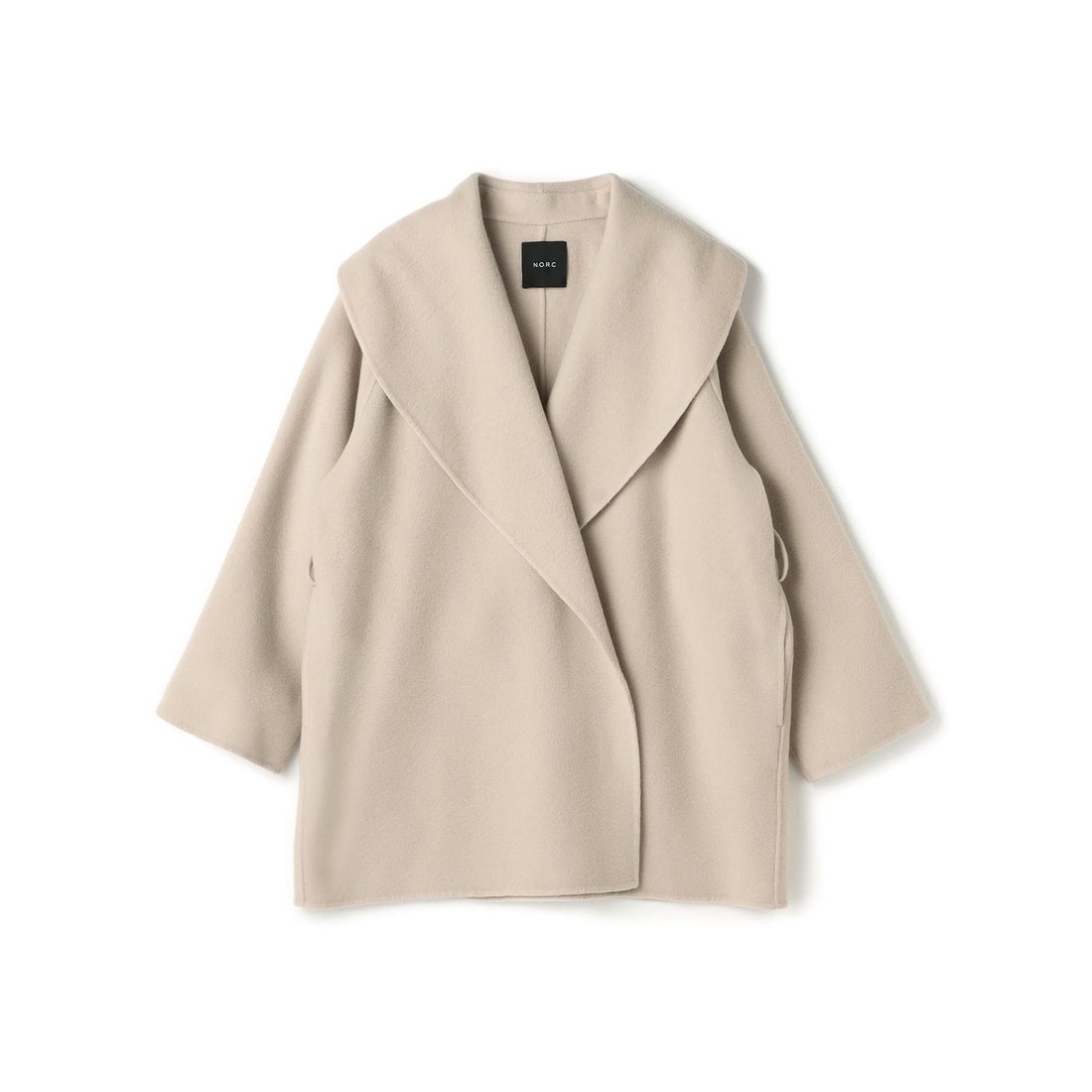 ノーク N.O.R.C ウールメルトンミドルリバーコート （キャメル