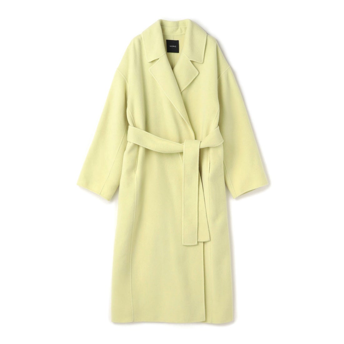 ノーク N.O.R.C ウールメルトンロングリバーコート （クリームイエロー
