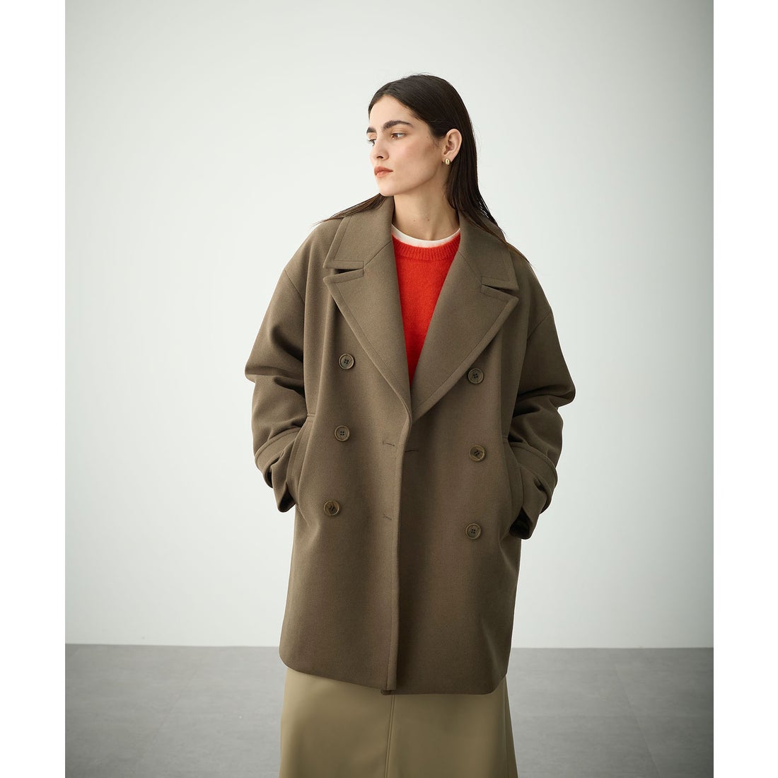 ノーク N.O.R.C ウーリッシュPコート （ブラウン） -アウトレット通販