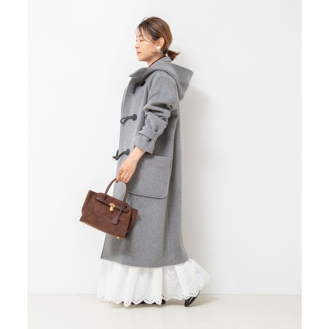 ノーリーズ NOLLEY'S NMPダッフルコート （ミディアムグレー