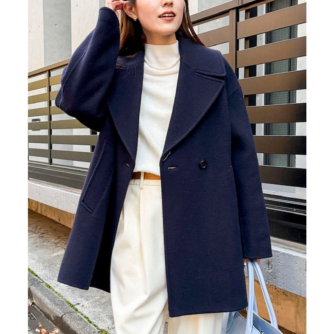 ノーリーズ NOLLEY'S SP140リバーコート起毛メルトン仕上げ （ダーク