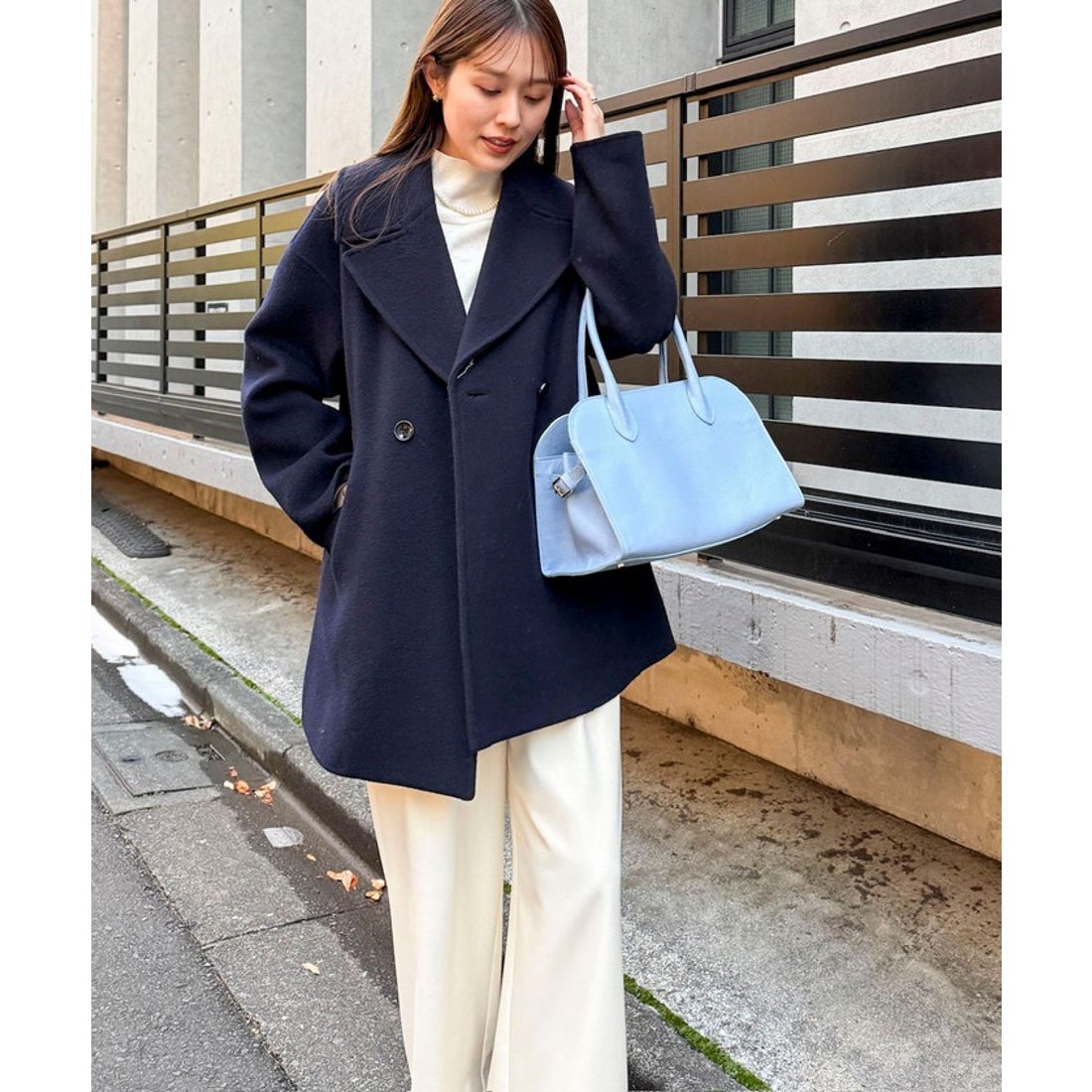 ノーリーズ NOLLEY'S SP140リバーコート起毛メルトン仕上げ （ダーク