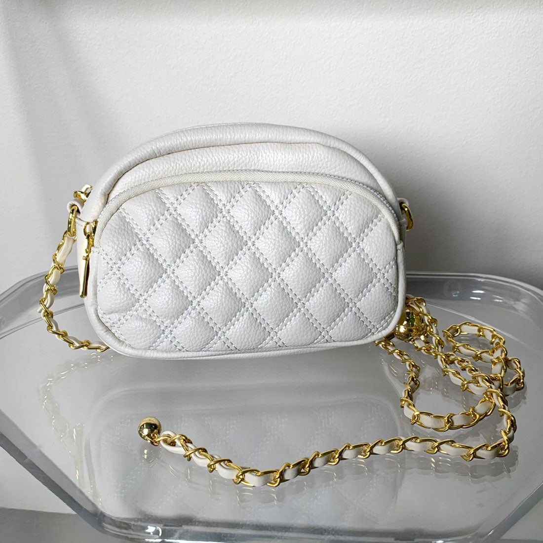 ノンヘッジ non-hedge キルティングチェーンミニショルダーバッグ