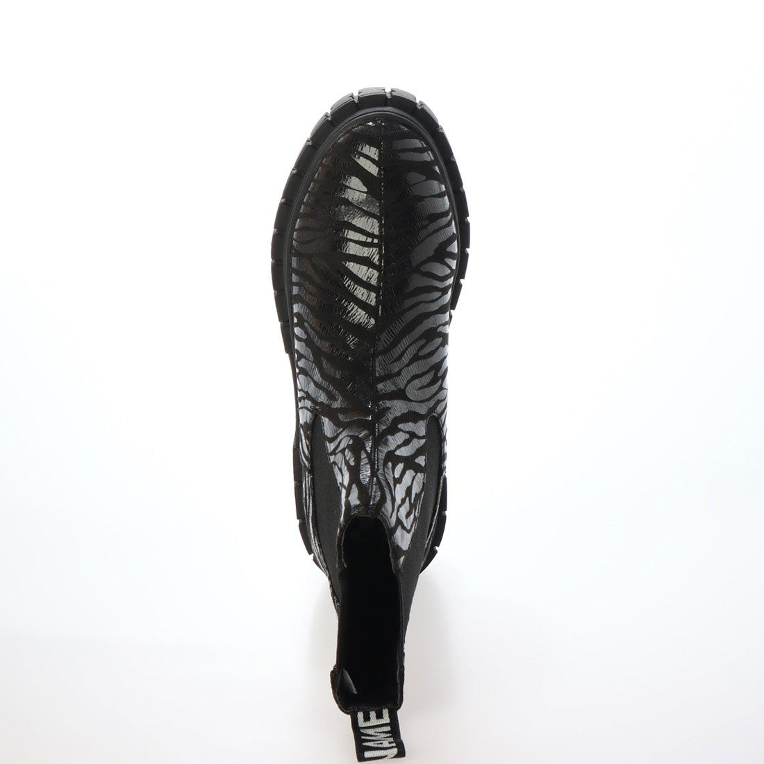 ノーネーム NO NAME KROSS CHELSEA ゼブラ柄厚底サイドゴアブーツ