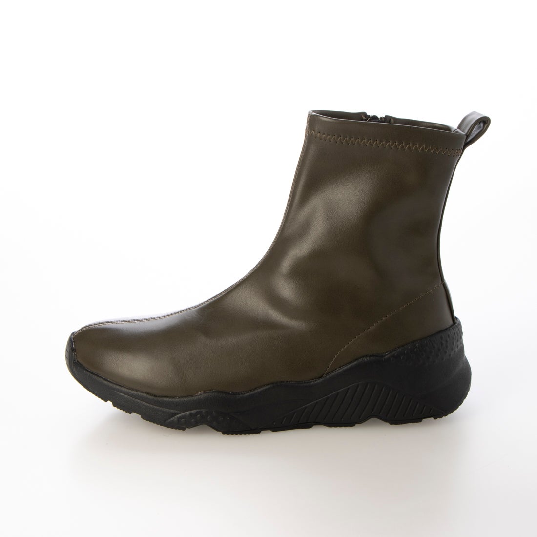 ノヤウ noyau 軽量スニーカーショートブーツ （カーキ） -Mode et