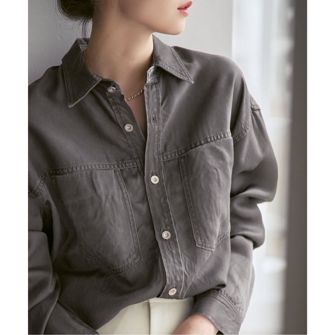 ノーブル NOBLE 《26SS先行予約》フェードカラービッグポケットシャツ