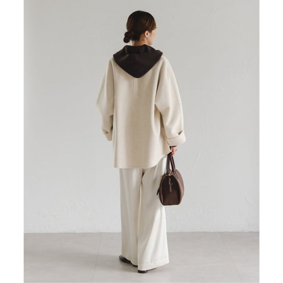 ノーブル NOBLE 《追加》キャメルミックスリバージップコート