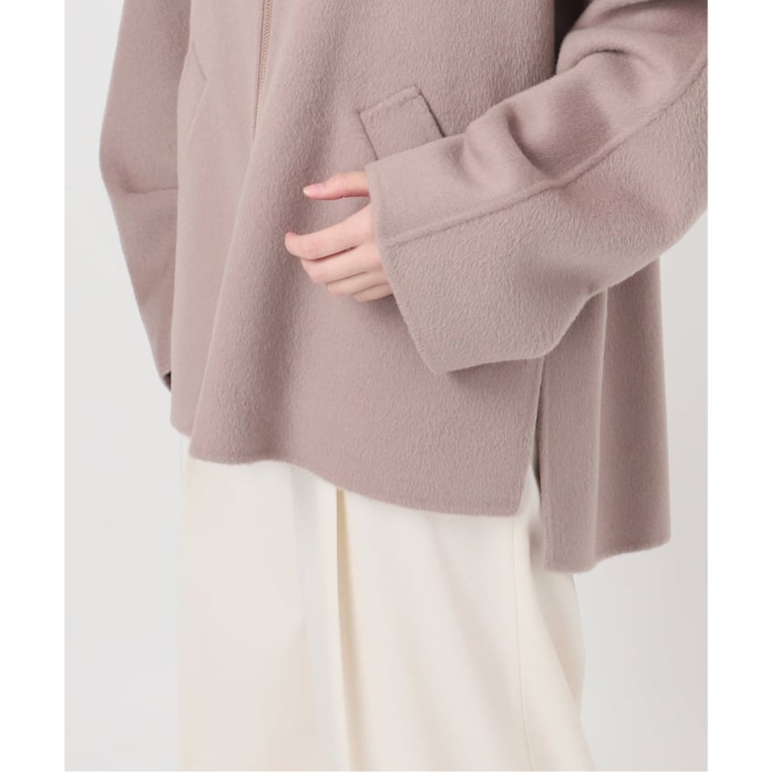 ノーブル NOBLE 《追加》キャメルミックスリバージップコート