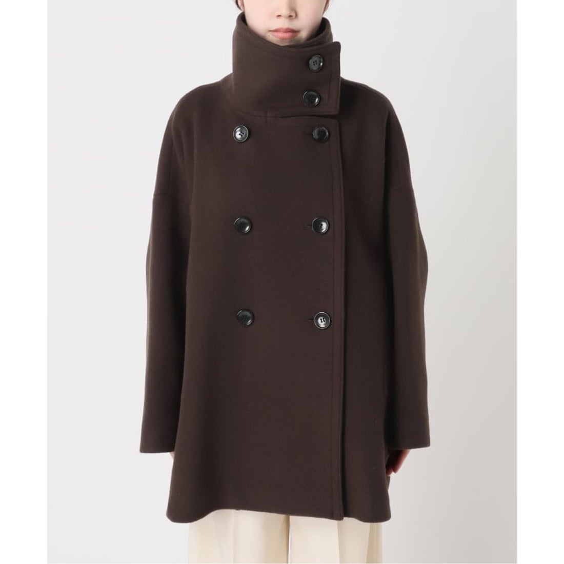 ノーブル NOBLE 《追加・WEB限定カラー》スタンドカラーオーバーコート