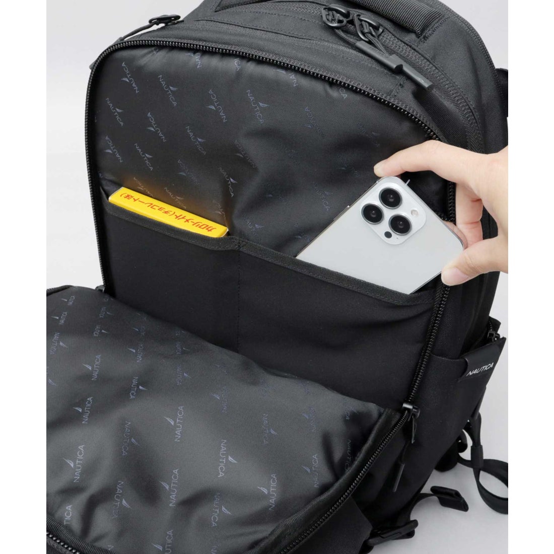 ノーティカ NAUTICA リュック ビジネスリュック メンズ 黒 シンプル 撥