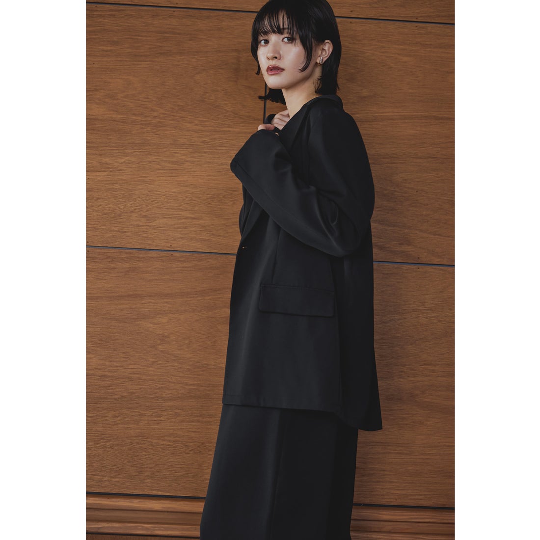 ニアナ niana ジャケットセットアップドレス 2点セット パンツドレス