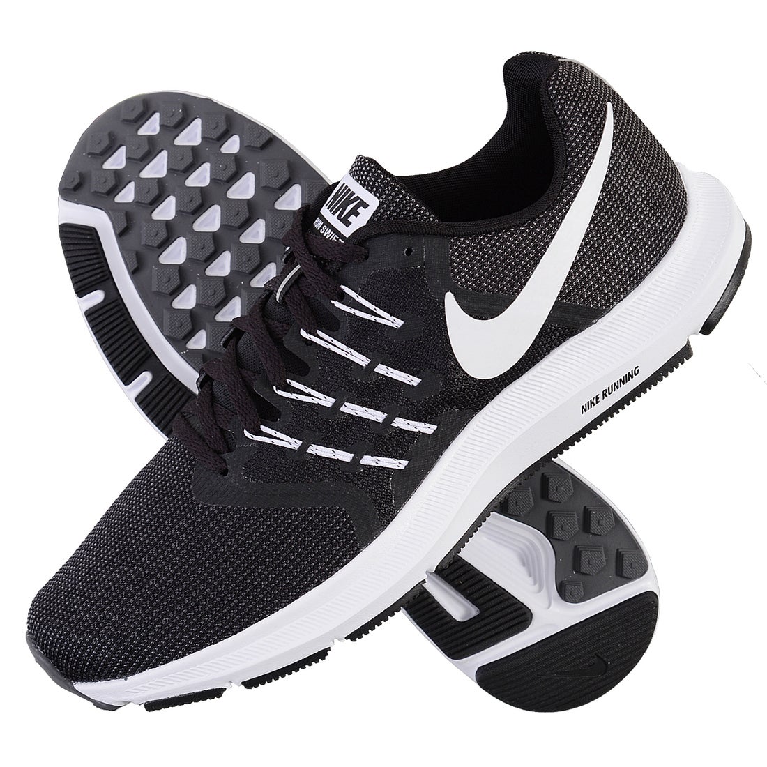 NIKE ナイキ ラン スイフト(ブラック×ホワイト) 908989 001 サッカー