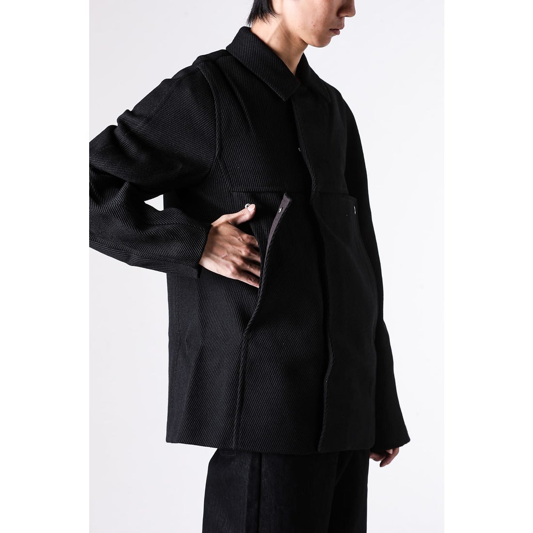 オマールアフリディ Omar Afridi NOVA OVERCOAT （BLACK） -FASCINATE