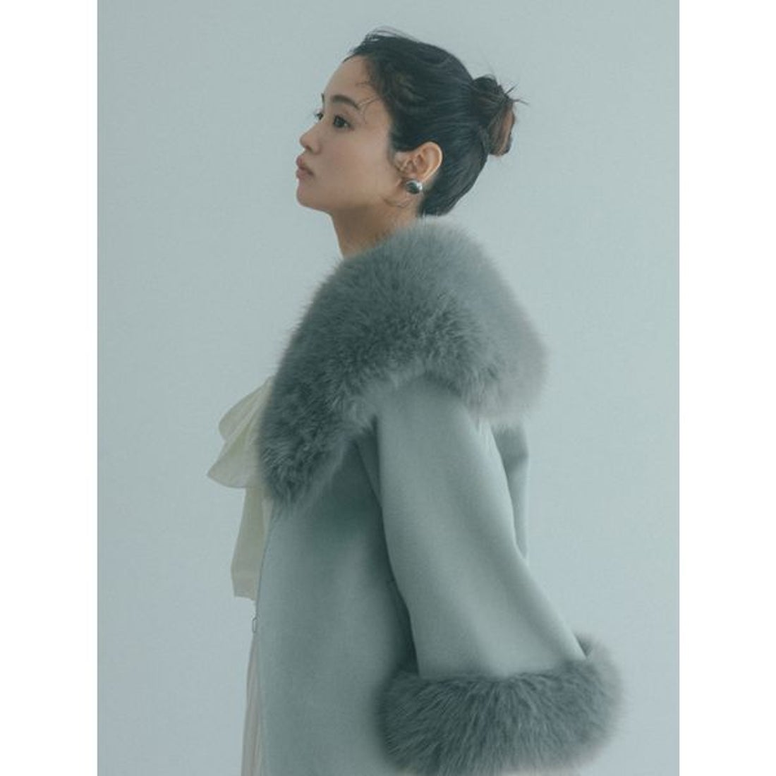 スナイデル SNIDEL ファーケープコート （MNT） -靴＆ファッション通販