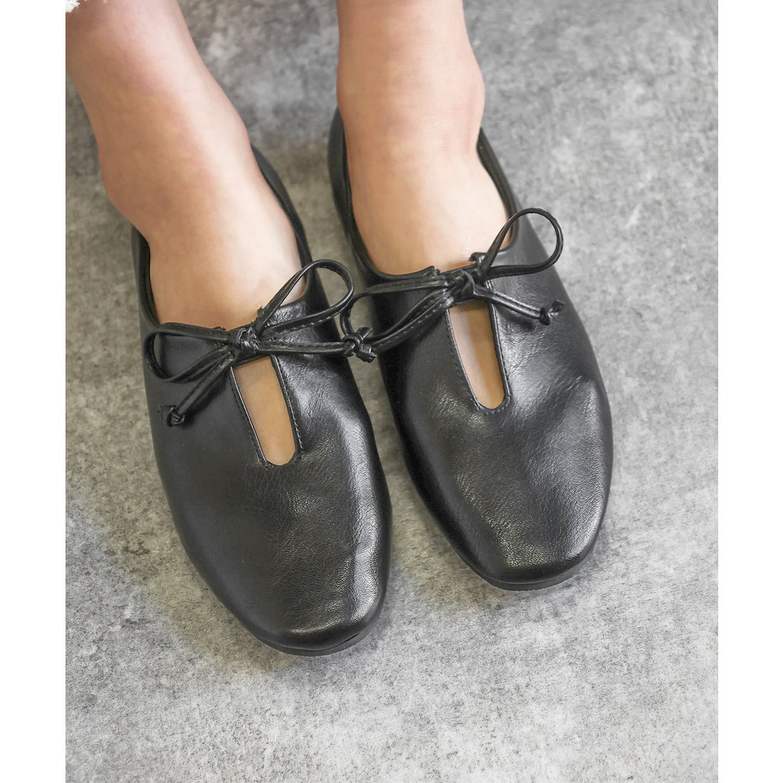 ソロット SOROTTO ふかふかインソール/リボン付きスリットデザインの