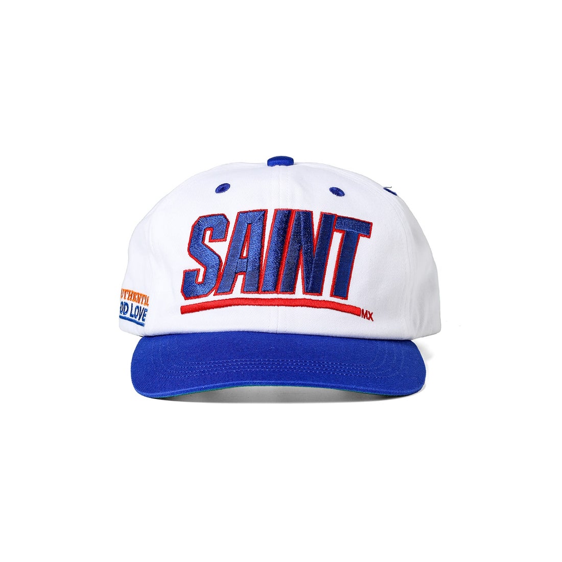 セントマイケル SAINT Mxxxxxx SAINT Cap （White / Blue
