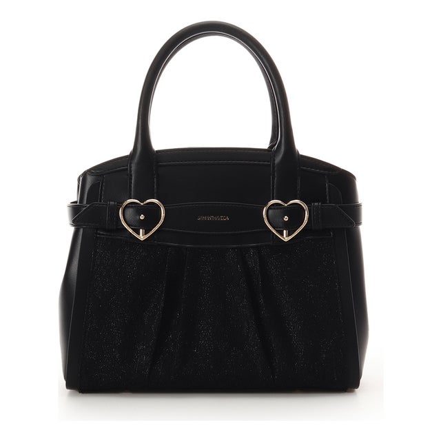 サマンサベガ SAMANTHAVEGA 「クロミコレクション」フリルハンドバッグ