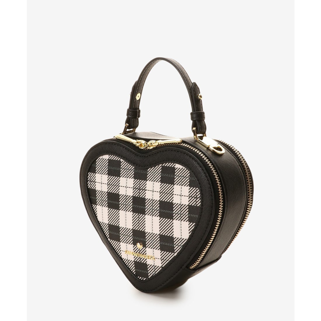 サマンサベガ SAMANTHAVEGA ハート型ショルダーバッグ(チェック