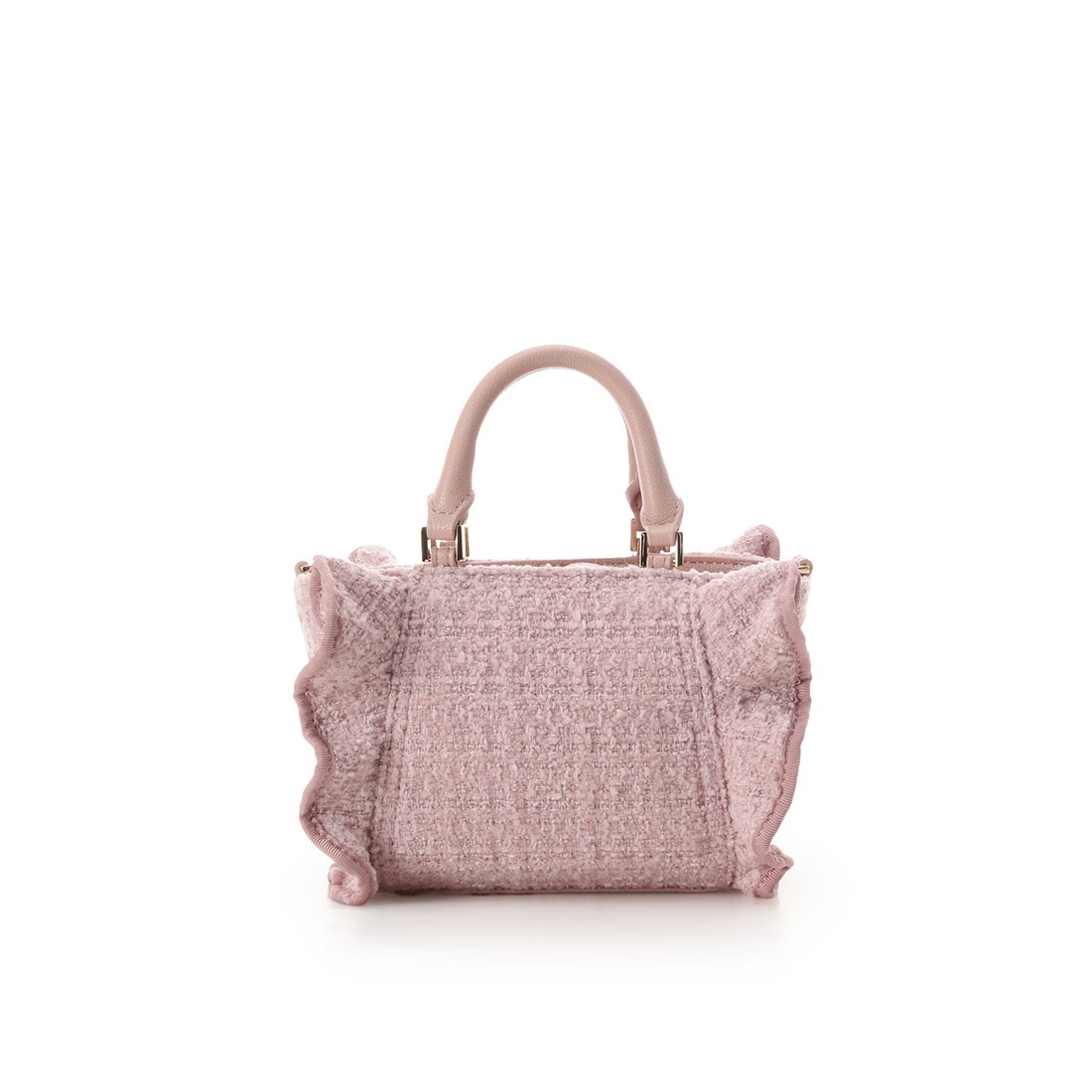 サマンサベガ SAMANTHAVEGA ツイードフリルミニショルダーバッグ