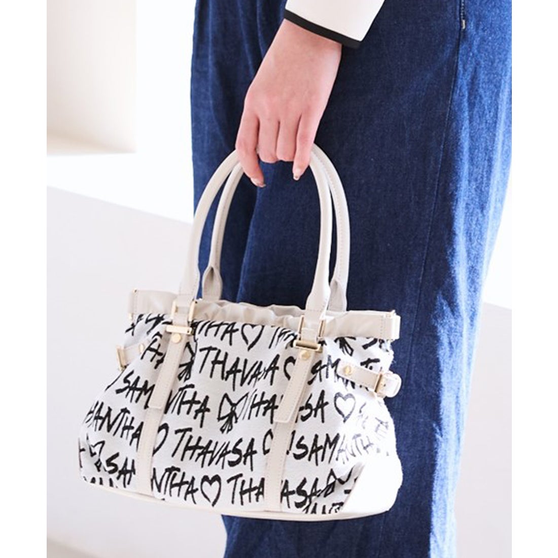 サマンサタバサ Samantha Thavasa スクリッタ柄 サマンサ ルプリュ