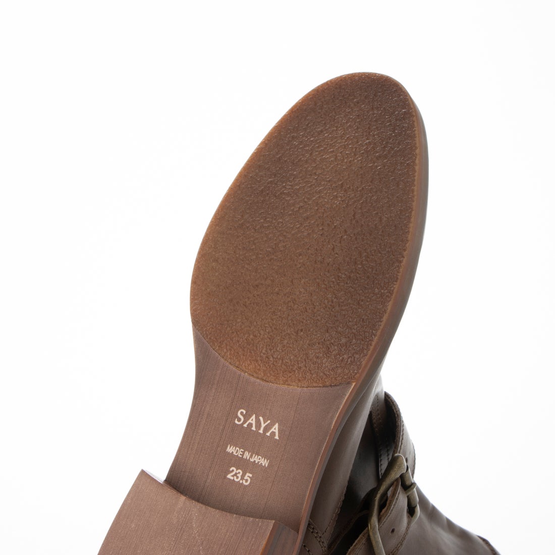 SAYA 【本革】ソフトレザーエンジニアブーツ(ブラウン) -【公式】ラボ