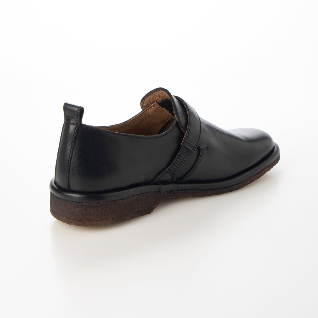 SAYA 【本革】ベルトデザインスリッポンシューズ(ブラック) -【公式