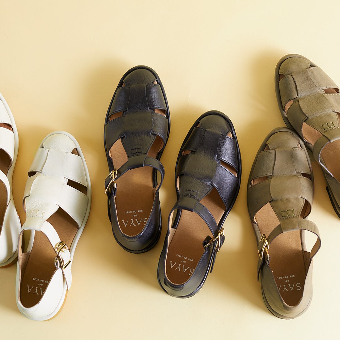 SAYA サヤ Saya プラット製法本革グルカシューズ （ブラック） -【公式