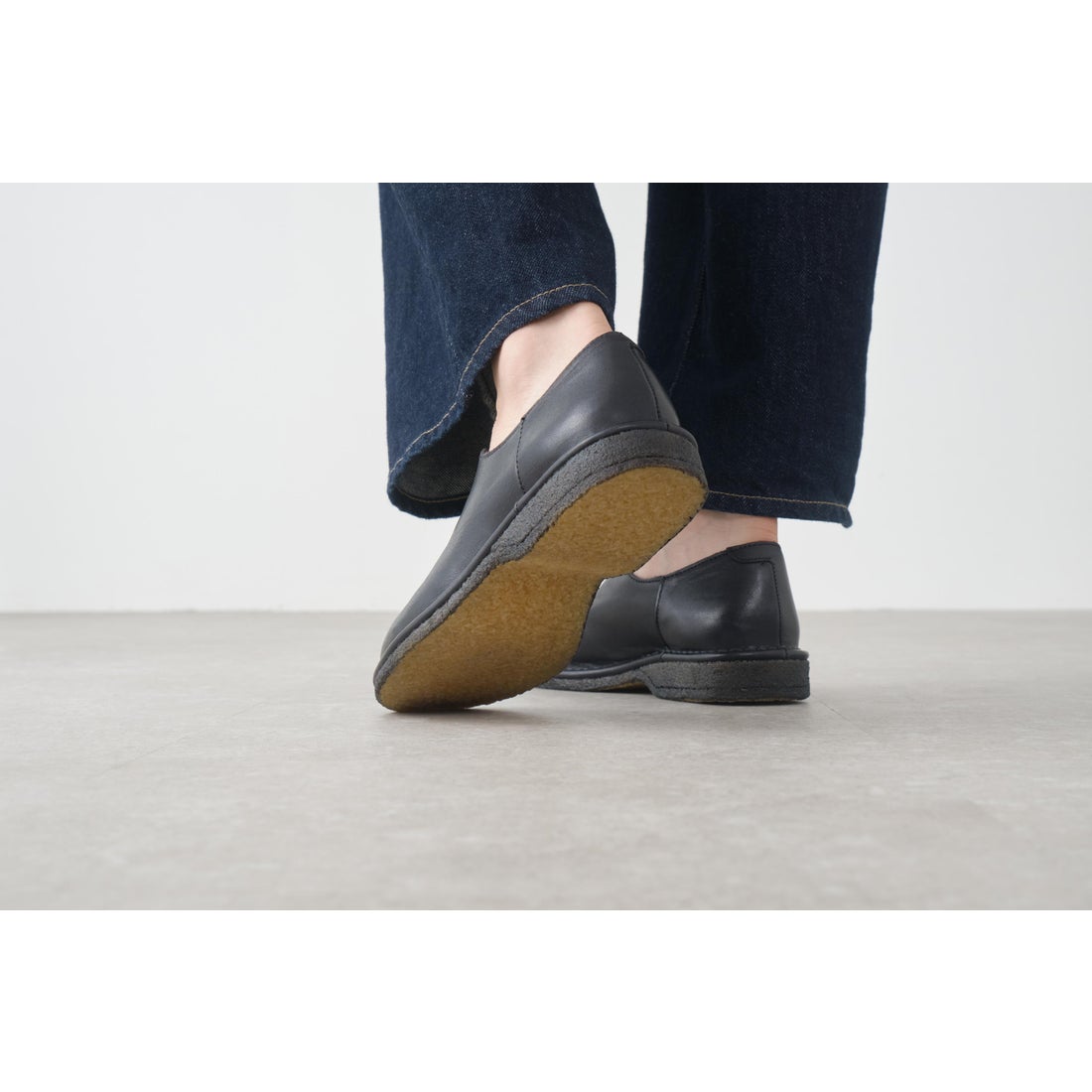 サヤ SAYA 本革プラット製法スリッポン （ダークブラウン） -【公式