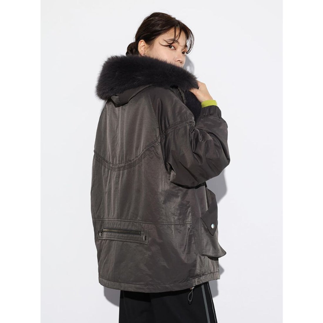 スコットクラブ SCOTCLUB ファーフーディモッズアウター （ライト