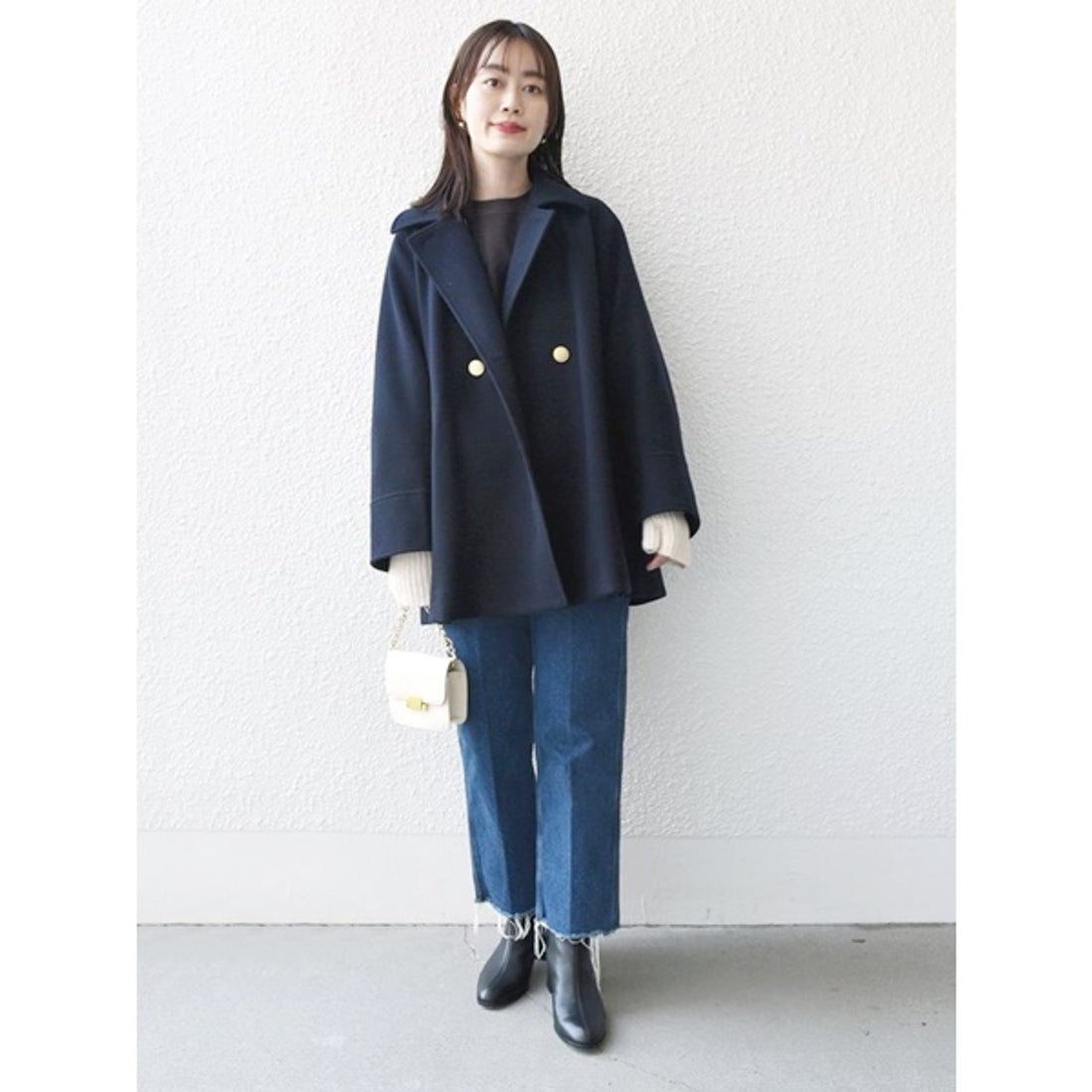 シップス SHIPS * 〈手洗い可能〉ウール ライク ジャージー メルトン