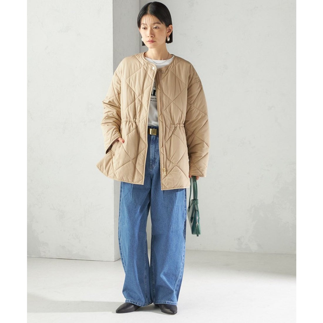 シップス SHIPS 《追加予約》〈手洗い可能〉キルティング サイドジップ