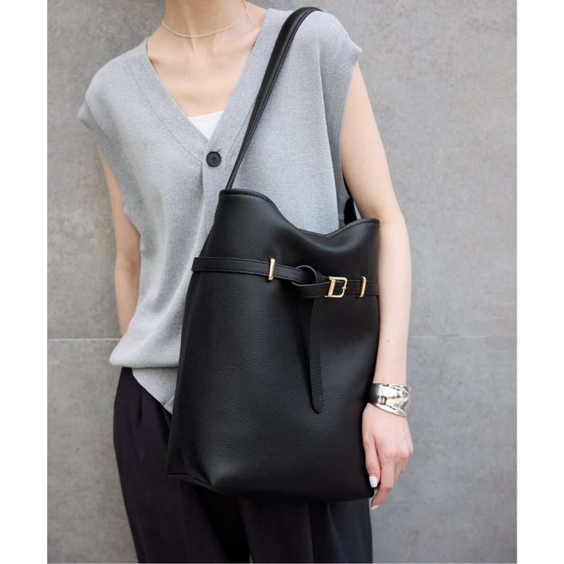 スローブ イエナ SLOBE IENA 《追加6予約》SLOBE ベルトスクエアトート