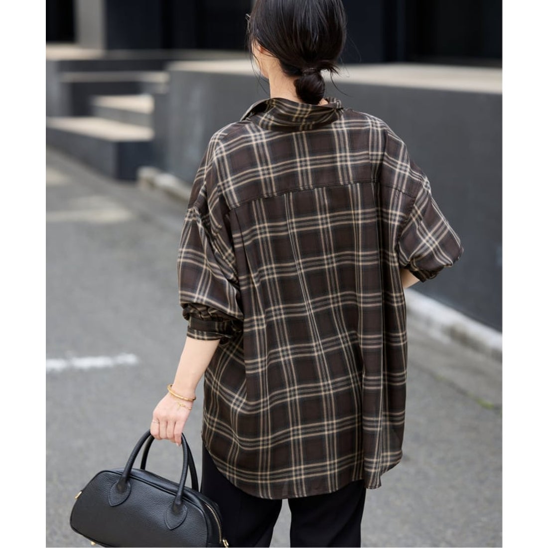 スローブ イエナ SLOBE IENA 《追加》ビエラチェックルーズシャツ