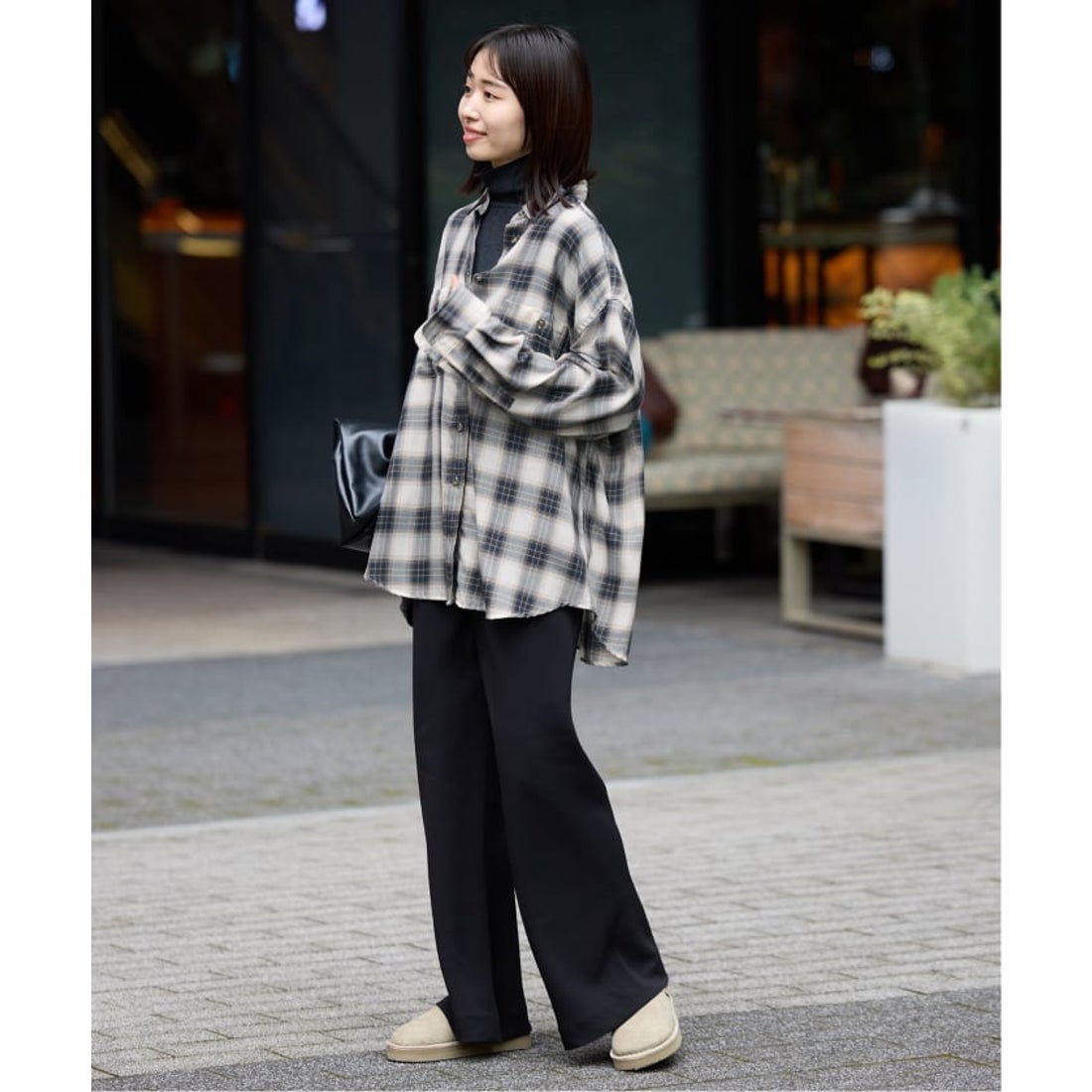 スローブ イエナ SLOBE IENA 《追加》ビエラチェックルーズシャツ