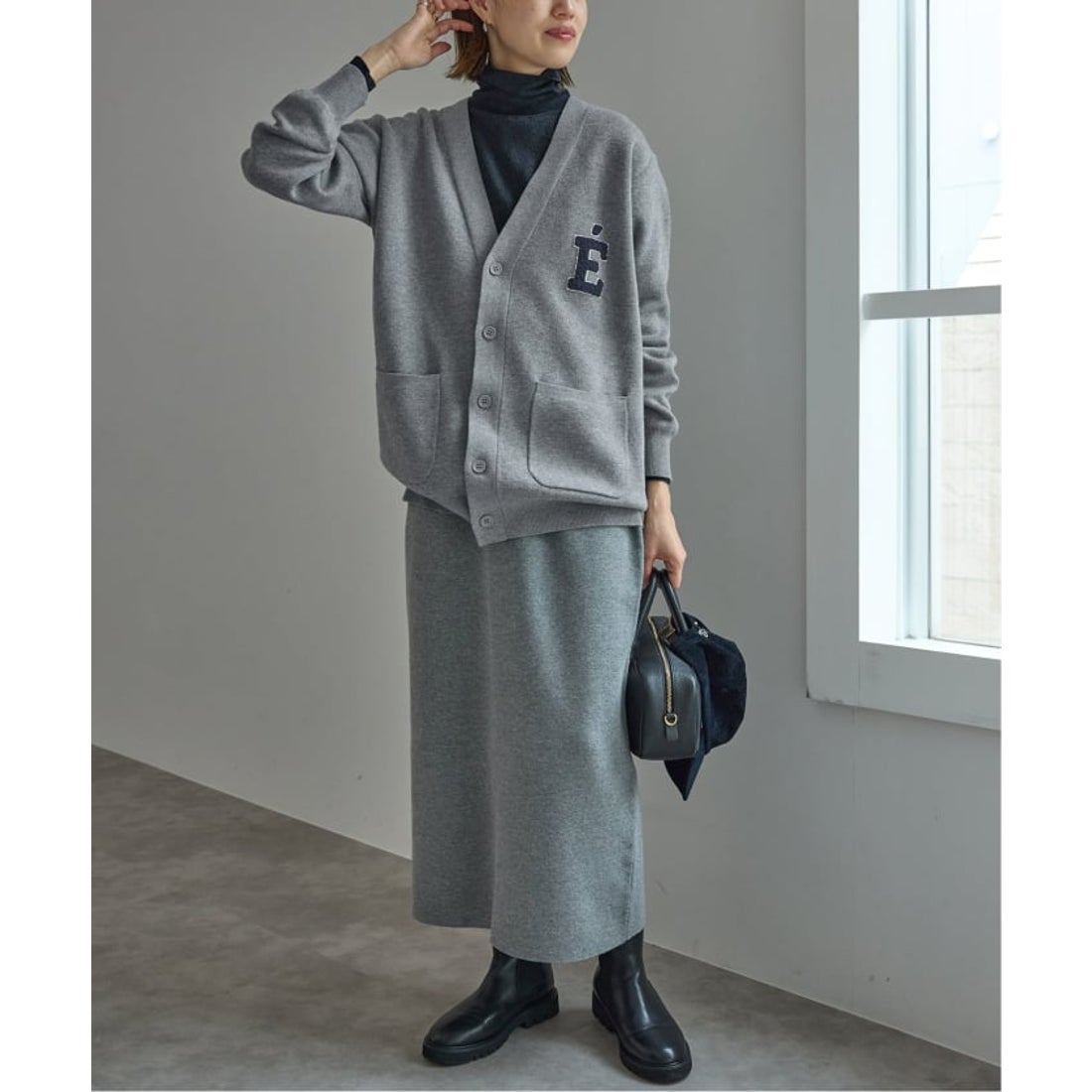 スローブ イエナ SLOBE IENA サガラ刺繍スウェットライクニット