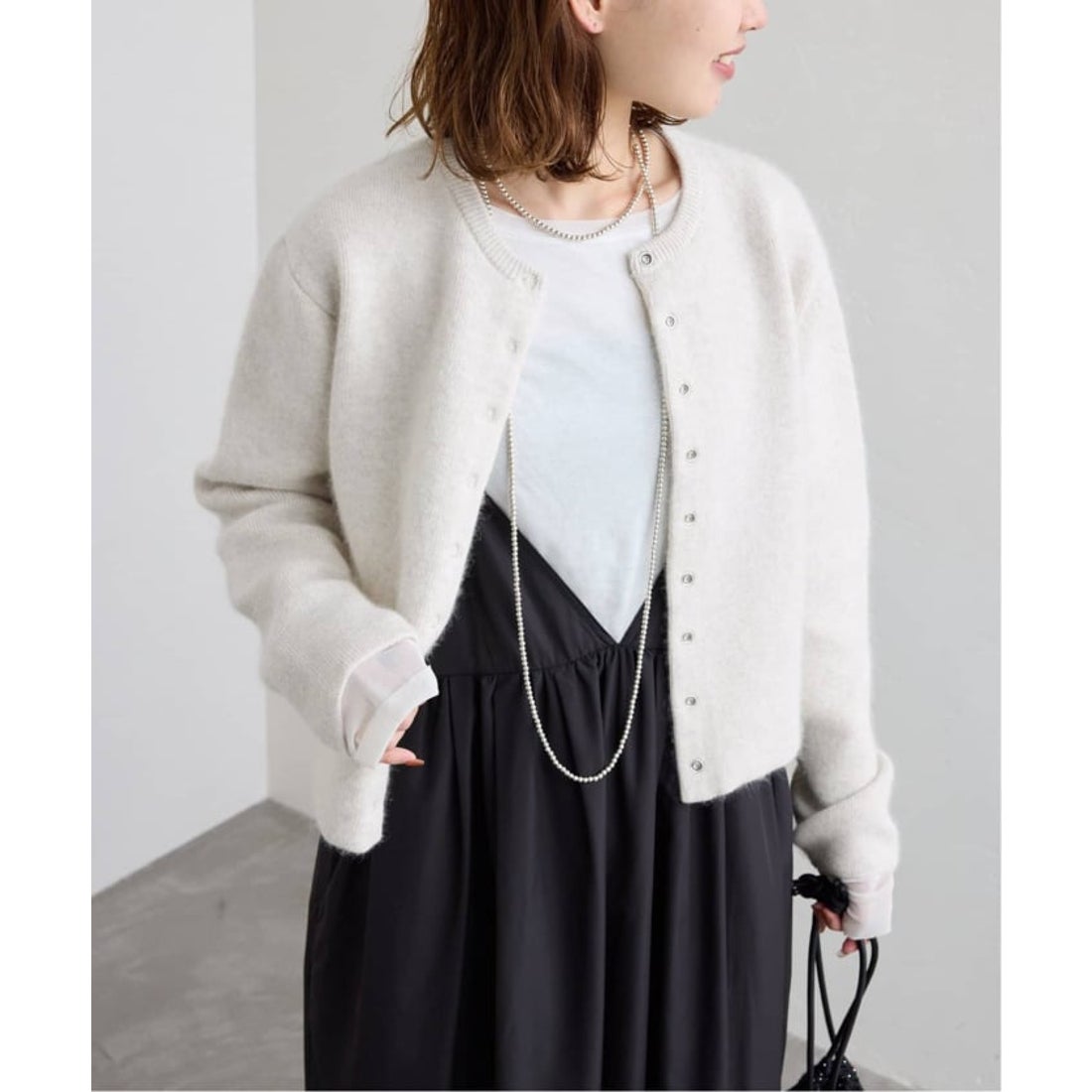 フォックスアルパカカーディガン（カーディガン）｜SLOBE IENA SLOBE