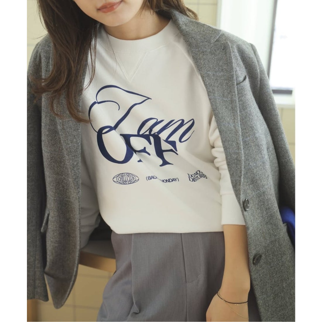 スローブ イエナ SLOBE IENA RUSSELL×LOUNA コンパクトスウェット