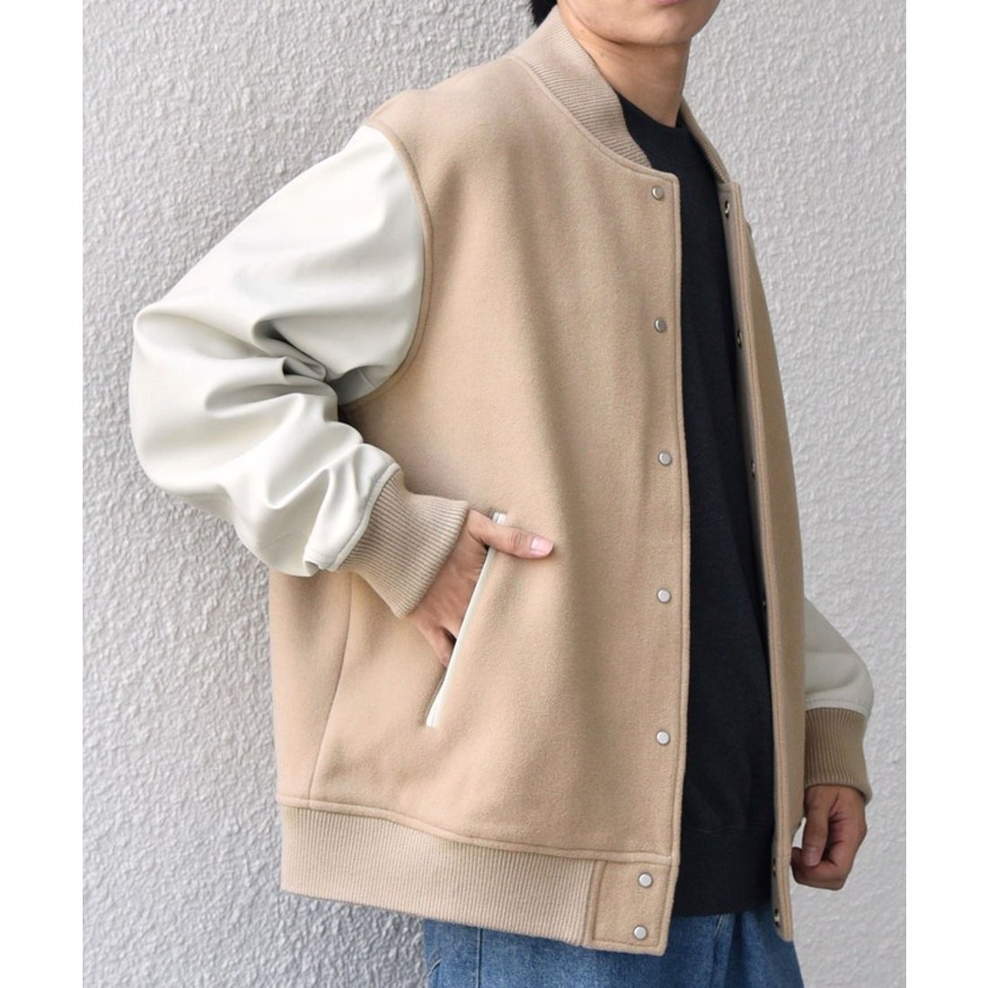 シップス エニィ SHIPS any SHIPS any: PURE WOOL MELTON スタジアム