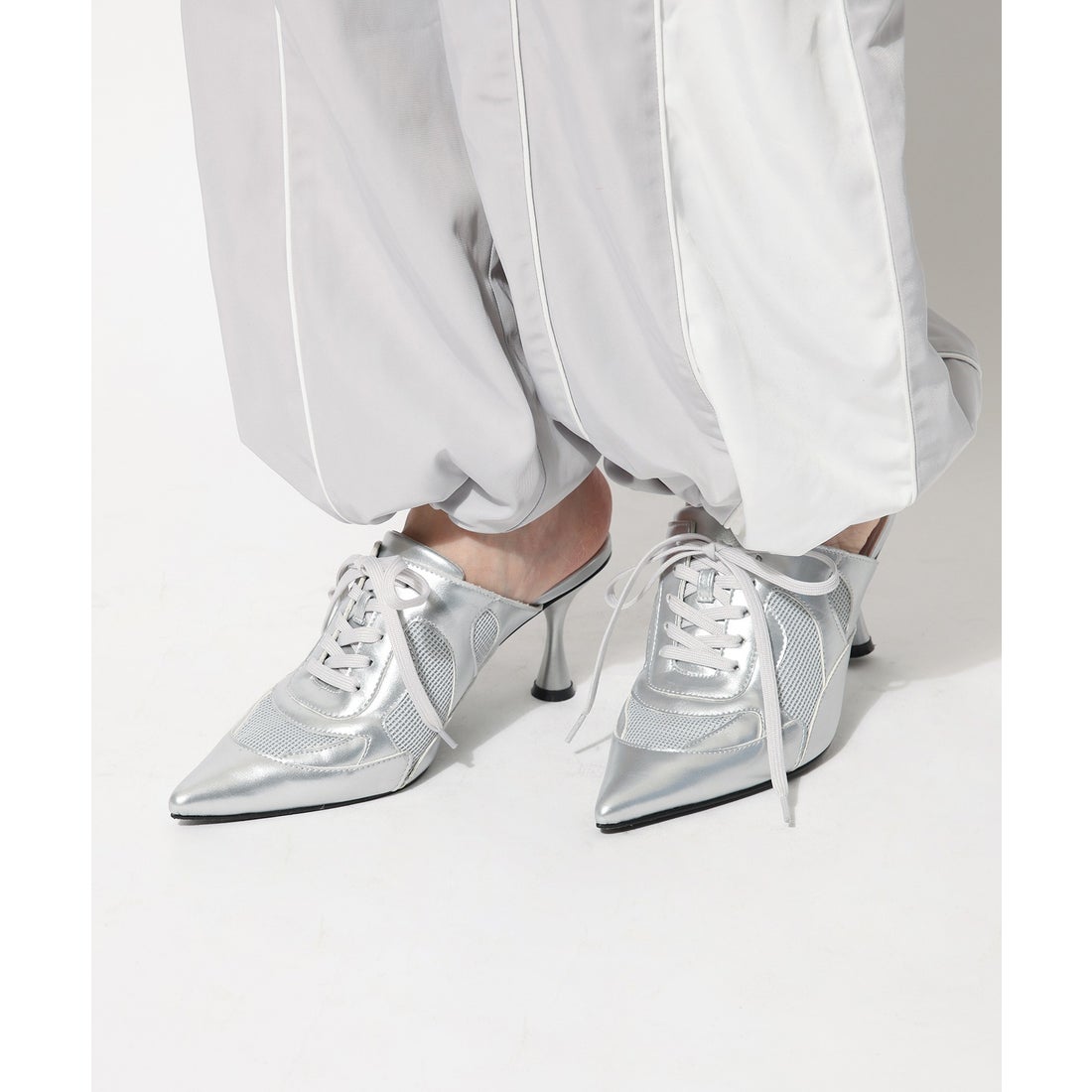 スパイラルガール SPIRALGIRL ポインテッドトゥスニーカーミュール