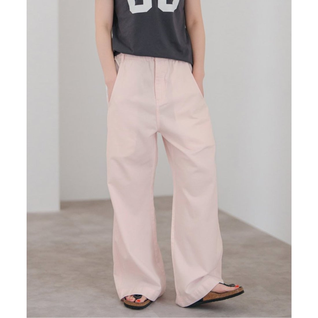 スピック＆スパン Spick & Span 《追加》ギャザーチノ （ピンク